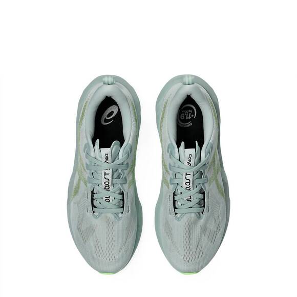 NEW ASICS men\'s novablast 5 shoe in cold moss/light orange